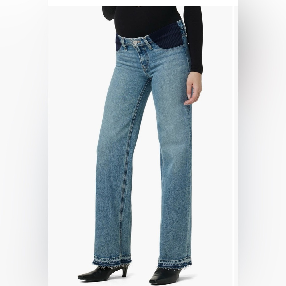 Hudson Rosie Wide Leg Maternity Jeans - size 28